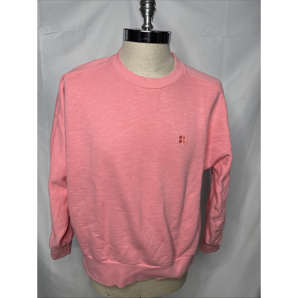 Sweaty Betty Sweatshirt Womens Medium Pink Crew Neck Long Athleisure Workout
